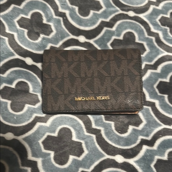 Michael Kors Black and Gold Logo Wallet - Picture 1 of 3